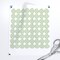 Light Green Cane Weave Rattan Weaving Design Boho Chic Costal Beach House Woven Wicker Custom Printed Fabric by Spoonflower Various Fabrics by the Yard or Fat Quarter